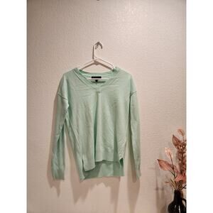 Banana Republic Luxe Yarn Cashmere Blend Sweater XS Mint Green Soft Lightweight‎